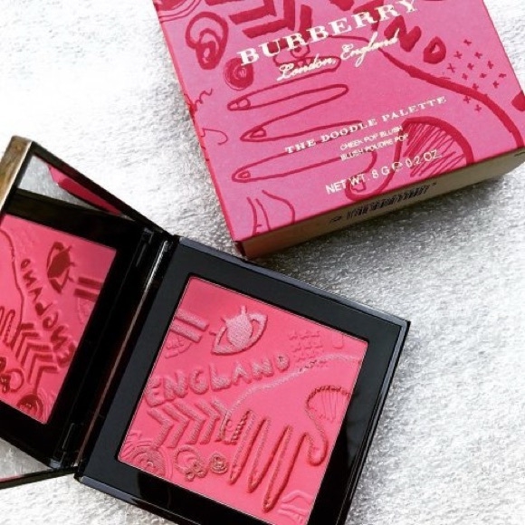 BURBERRY THE DOODLE PALETTE BLUSH - BRIGHT PINK SOLD OUT ONLINE - Picture 2 of 5